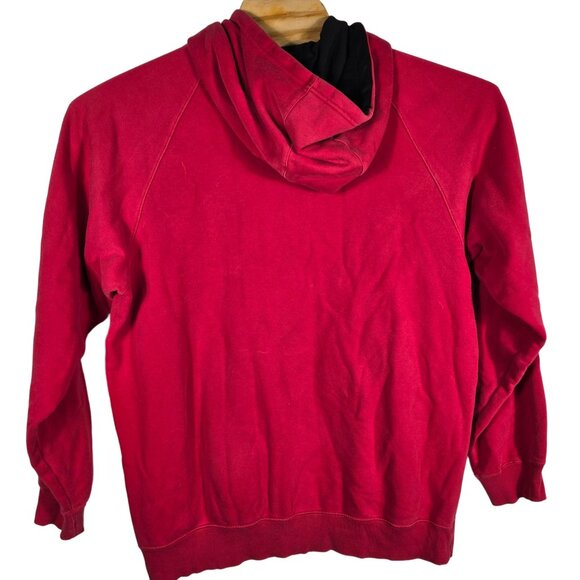 Adidas Hooded Sweatshirt Large Men's Red Long Sleeve‎ - Picture 2 of 8